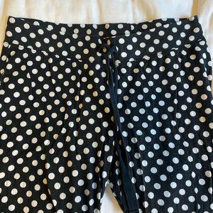 Polka dot black and white Cynthia Rowley pajama bottoms size small, like-new